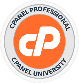 cPanel Professional Certification (CPP) badge from cPanel University